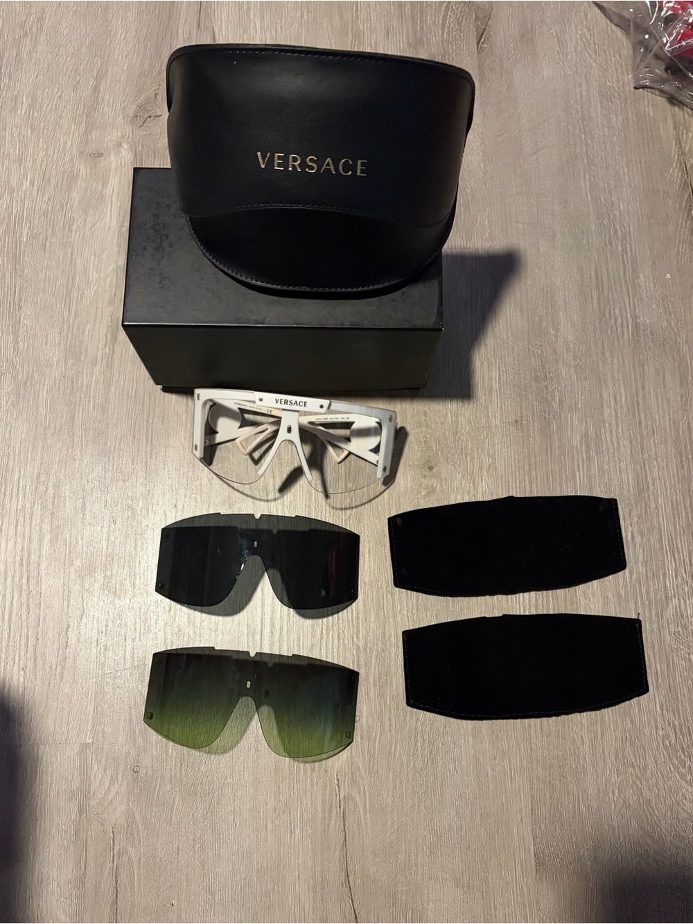 Versace oversized Sunglasses with interchangeable Lenses